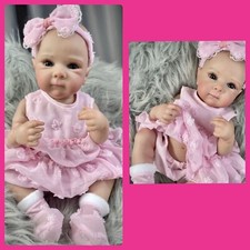 18 Inch Full Body Soft Silicone Girl Baby Doll W/ Painted Lifelike Hair