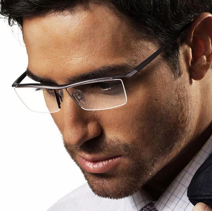 High-end business Spectacles half-rim Eyeglasses for men Frames