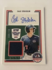 2022 Stars and Stripes Cale Stricklin jersey/auto 312/399 🔥🔥🔥🔥