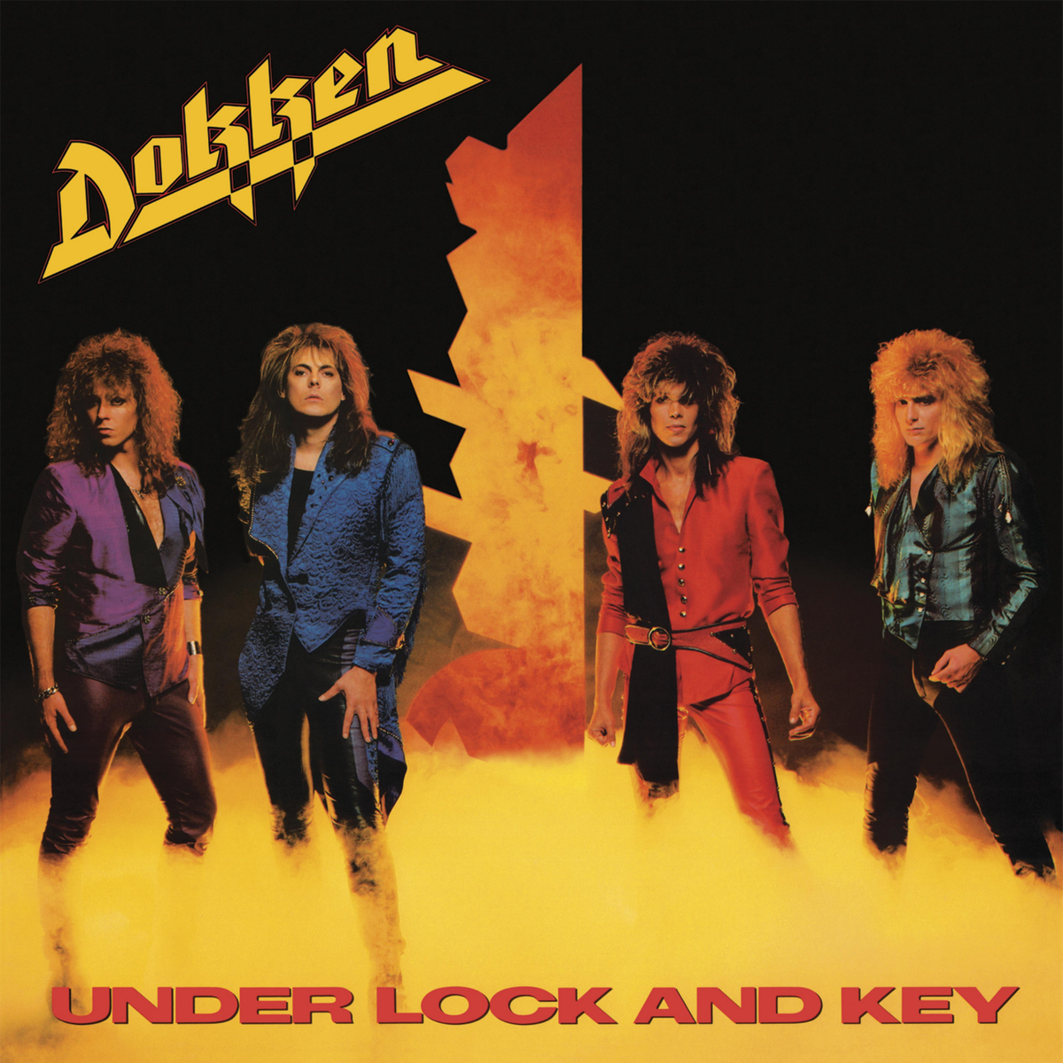 DOKKEN Under Lock and Key バンドスコア　ドッケン DOKKEN Under Lock and Key BANNER 3x3 Ft Fabric Poster Tapestry