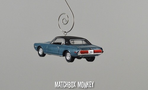 1968 Custom Mercury Cougar XR-7 Glacier Blue Christmas Ornament 1/64 Adorno - Picture 8 of 9