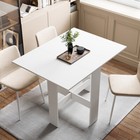 Expandable Drop Leaf Dining Table Breakfast Folding Desk Space Saving Kitchen