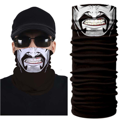 Men's Seamless Neck Gaiter Balaclava Halloween Ski Face Tube Bandana Headwear US - Picture 15 of 32
