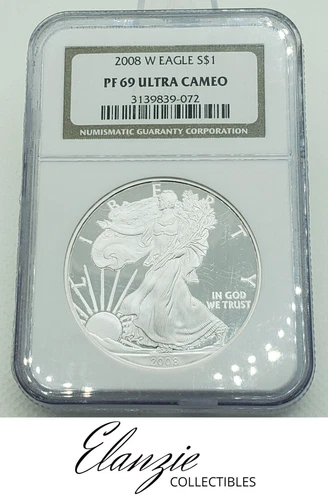 2008-W Proof American Silver Eagle NGC PF69 Ultra Cameo