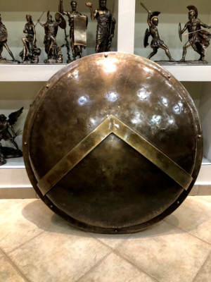 Medieval Spartan Shield Round Shield 300 Spartan Greek King Christmas Best gift