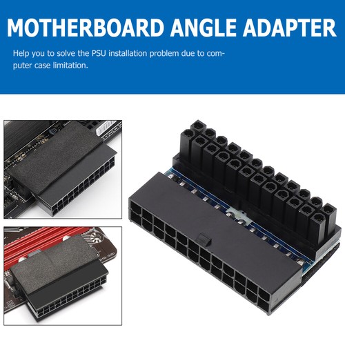 Corner Joint Power Converter Desktop Supply Angled Adapter for Motherboard - Afbeelding 4 van 12