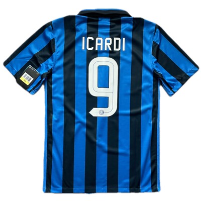 2015/16 Inter Milan Home Jersey #9 Icardi Small Nike Soccer