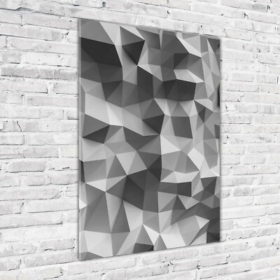 Wandbild Druck auf Plexiglas  Acryl Hochformat 70x100 Abstrakte Dreiecke