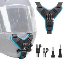 Camara Para Casco De Moto Kit Barbilla De Montaje Compatible con GoPro Hero