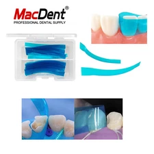 Dental Contoured Anterior Matrix Bands Polyester Blue Strip Restoration Matrices
