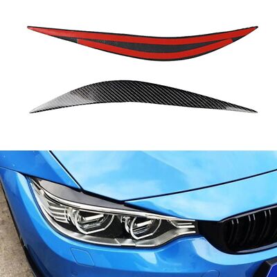 1Pair Front Headlight Eyelid Eyebrow Trim For BMW F80 M3 F82 F83 M4 2014-2020