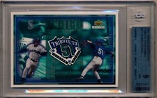 2001 Upper Deck ICHIRO SUZUKI TRIBUTE TO 51 JUMBO Mariners 945/2001 MINT BGS 9