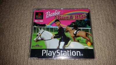 Barbie Race Ride Sony Playstation PS1 PROMO NOT FOR RESALE