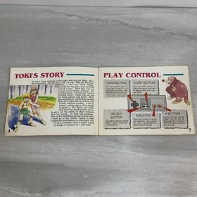 Toki NES Nintendo Instruction Manual Only 
