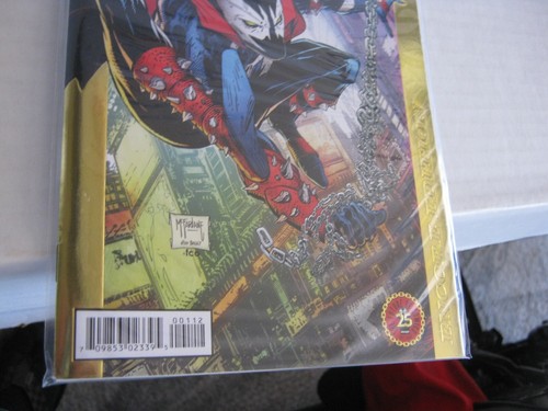 Comic Image Spawn 25th Anniversary McFarlane NM+ 9.6+ Uncirculated Gold Foil - Picture 2 of 3