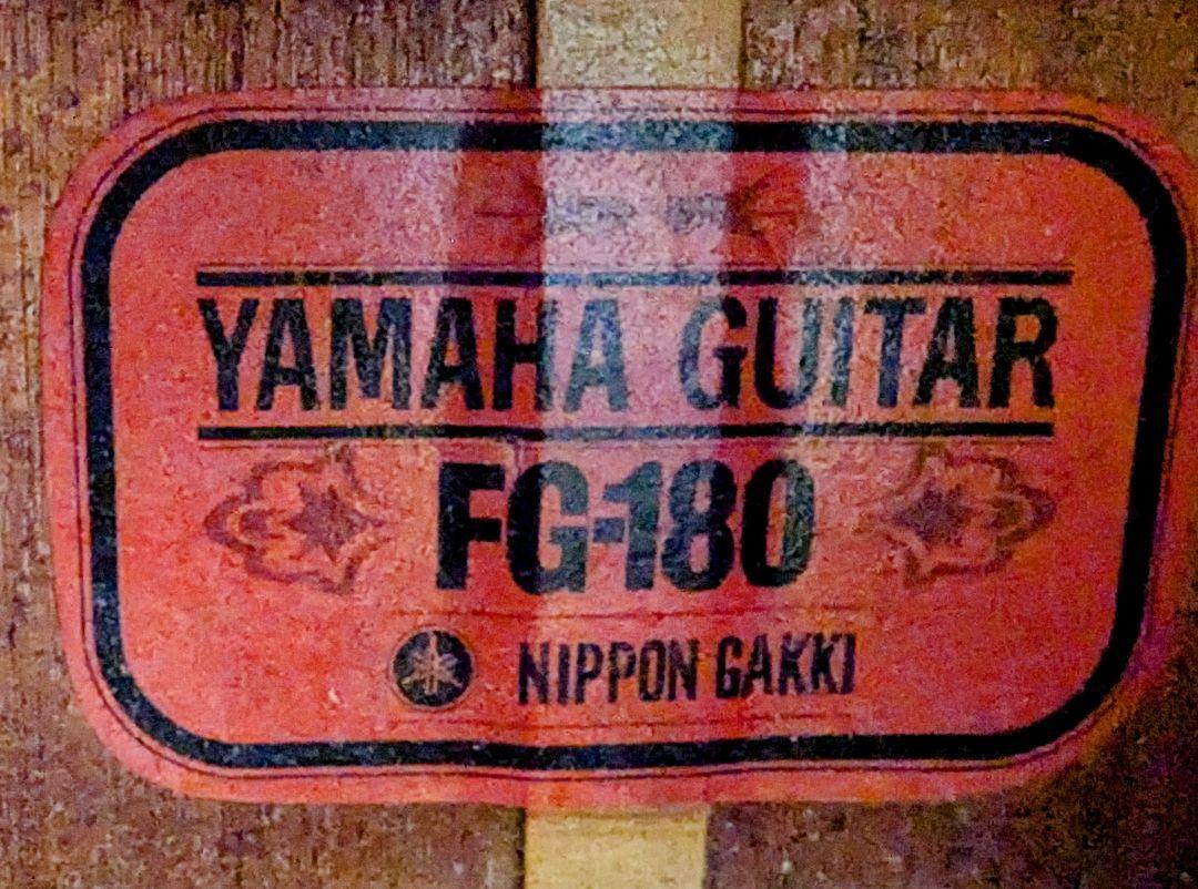 deepinpacts　YAMAHA FG180J  h.c付き Yamaha FG-180J Vintage Acoustic Guitar Black Label -