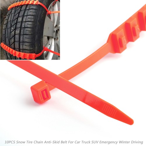 20 PCS Universal Winter Snow Mud Anti-skid Tire Chains For Car SUV Adjustable - Picture 6 of 12