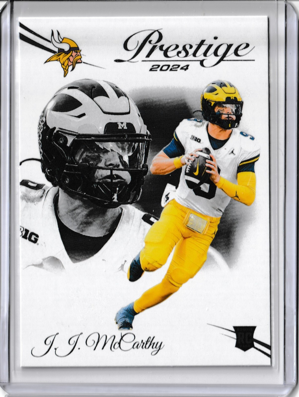 2024 Panini Prestige - Rookie #311 J.J. McCarthy RC Minnesota Vikings