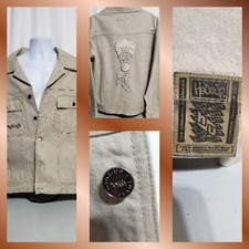 Hedz-Up Avewear XL Tan Denim Jacket 