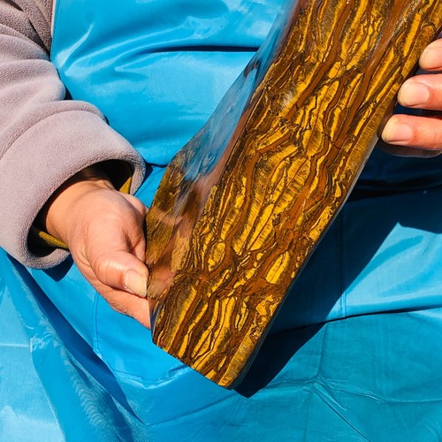 Esmalte de roca de piedra cruda áspera ojo de tigre natural 7,54 lb Madagascar 106 - Imagen 5 de 15
