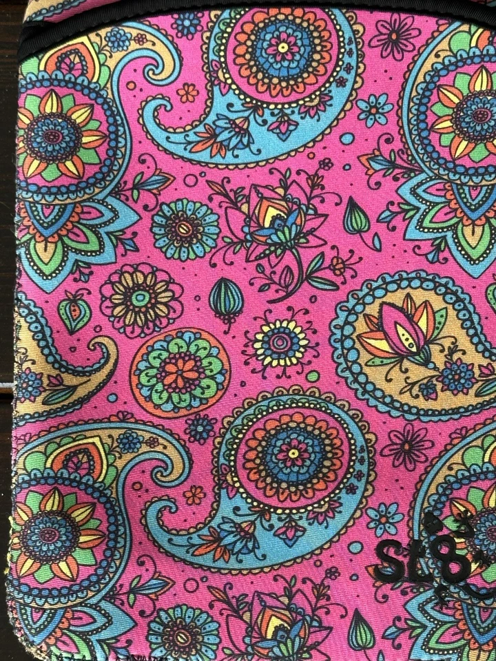 Capa para Tablet IPAD SL8 Multi-Reversível Neoprene, Paisley Rosa também IPAD AIR - Imagem 3 de 4