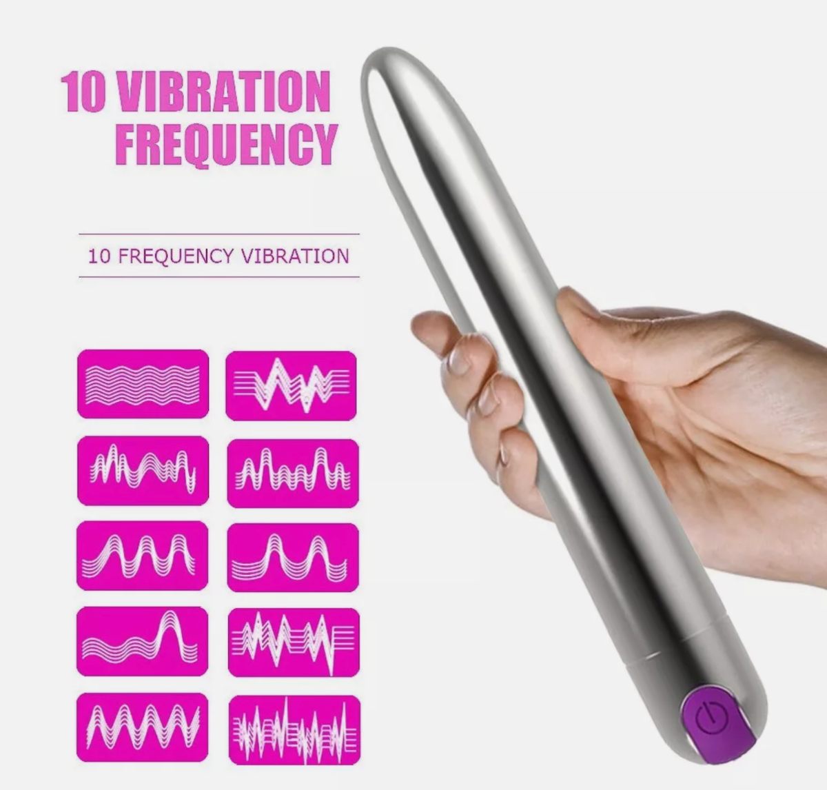 Large Rechargeable Bullet Dildo 10 Settings Water-Proof Sex Toy Vibrating  Dildo | eBay UK