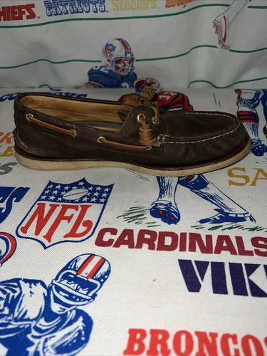 SPERRY Top-Sider GOLD CUP Boat Shoes size 11 Brown Suede Non-marking - Picture 9 of 15