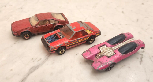 Lot Hot Wheels Redline 1968 Splittin Image 1979 Mustang 1982 Supra Junkyard H21