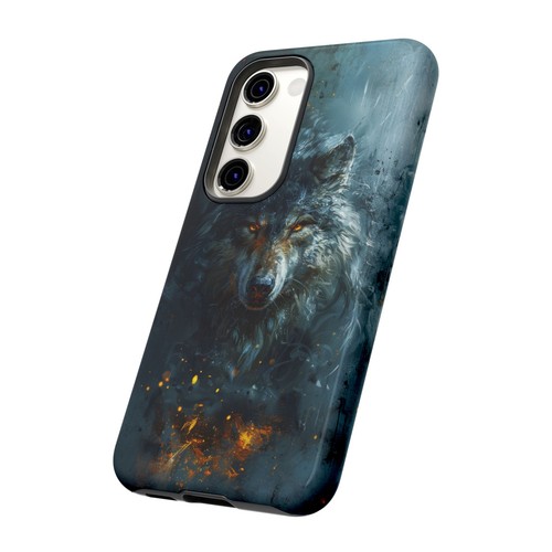 Gray Wolf Brushed Painting - Phone Ink Cover Case for iPhone, Galaxy, Pixel - 第 231/281 張圖片