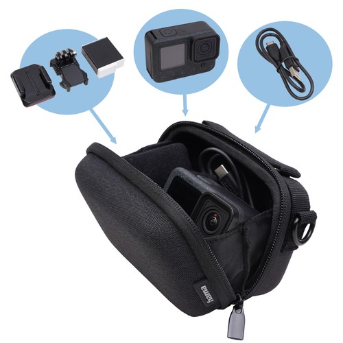 Custodia Rigida In PU Per Insta360 Ace Pro – Borsa Da Trasporto Con Tracolla Per Action Cam E Accessori