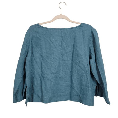 Top Popover OffOn Recortado Cuadrado De Gran Tamaño Talla L/XL Negro Lagenlook Minimalista - Imagen 2 de 6