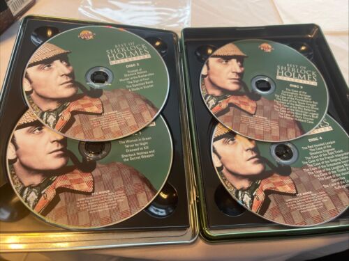Best of Sherlock Holmes Collection (DVD, 2011, 4 Disc Set) Basil Rathbone - Foto 3 di 3