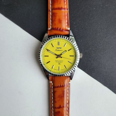Vintage HMT Kohinoor Fluted Bezel Mechanical Hand Winding Wrist Watch A16