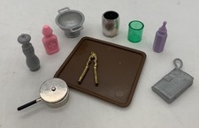 Miniature Dollhouse Kitchen Accessories Lot Strainer Saucepan Nutcracker Mug