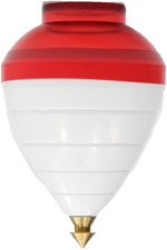 Trompo Bearing Tip Spin Top White and Red