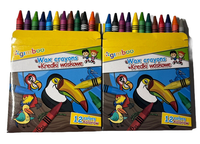 Wachsmalstifte 24 Stk. Buntstifte Farben Kreide Malstifte Kinder Stifte Ausmalen