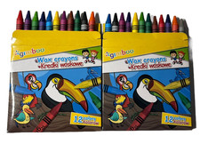Kredki woskowe 24 szt. Kredki Farby Kreda Kreda Kredki do malowania Kredki dla dzieci Malowanie