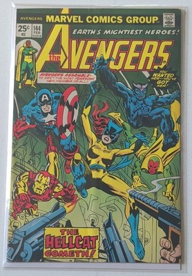 Marvel Comics The Avengers #144 (Feb 1976) ''The Hellcat Cometh!'' Captain America