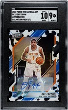 2022 Panini The National VIP Obi Toppin Dalmation Rookie Prizm 1/1 SGC 9/10 Auto