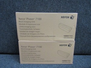 LOT OF 2! GENUINE XEROX 108R01151 (PHASER 7100) BLACK IMAGING UNIT