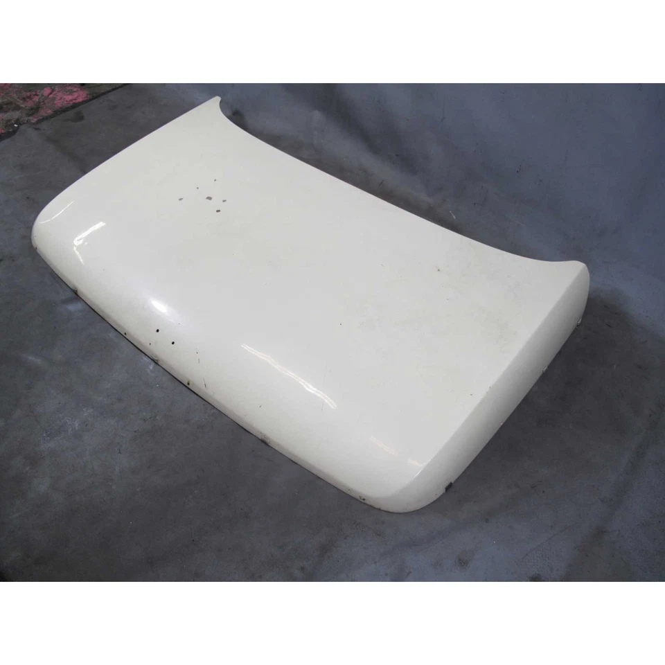 1967-1976 BMW 114 1602 2002 Coupe Rear Trunk Deck Lid Cover Chamonix White - Image 3 of 4