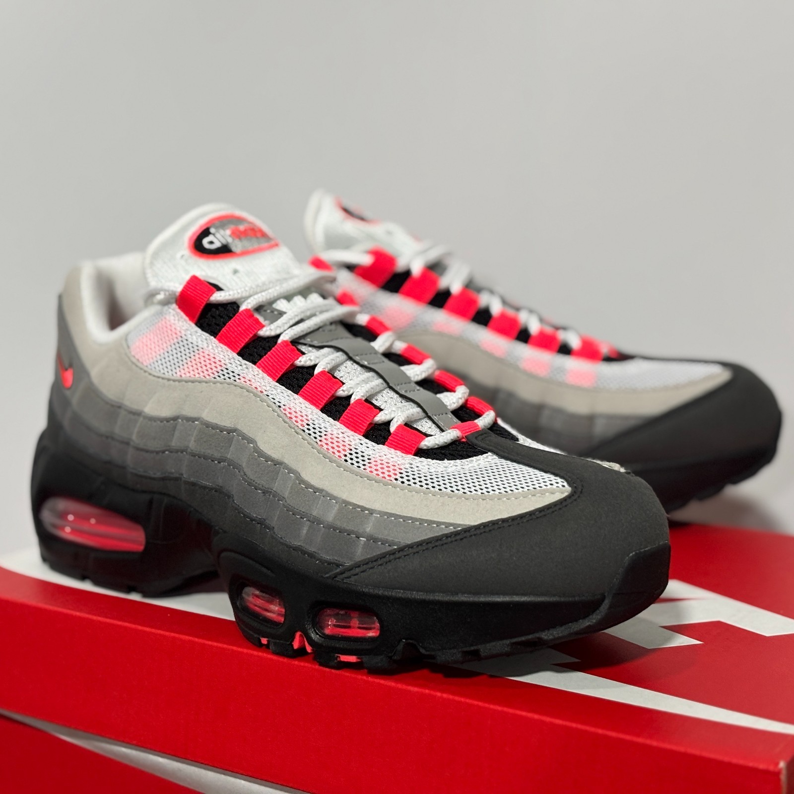 New Nike Air Max 95 OG Men's Cushioning Grayish Red "IM7410-