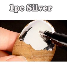 Chrome Mirror Marker Pen Waterproof Paint for Glass Ceramic Rock Plastic UK