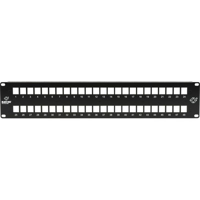 Black Box Multimedia Patch Panel 2U 48-Port