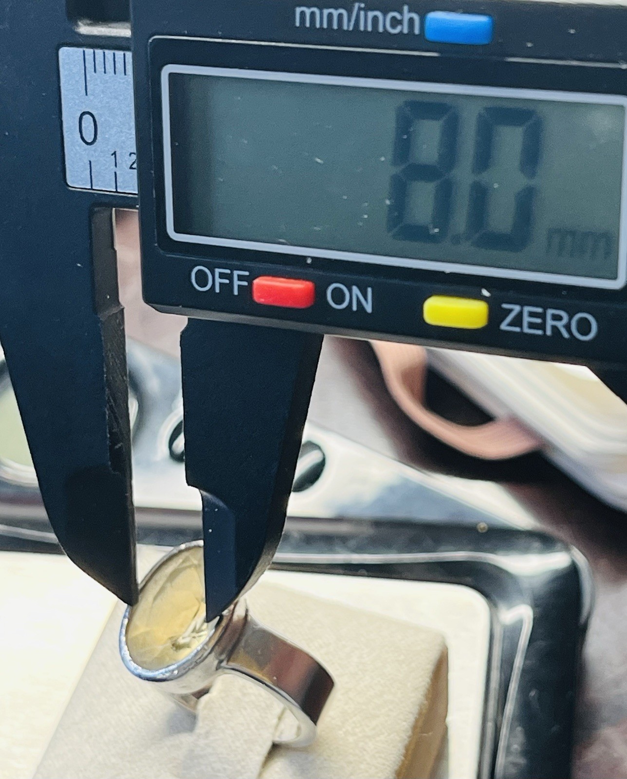 Modernist Bold Citrine Ring Statement Sterling Si… - image 13