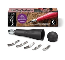 Speedball Linoleum Cutter Kit Assortment #1 - Linocut Carving Tools for Block