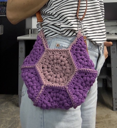 Handmade Crochet Bag Crossbody Body Purse
