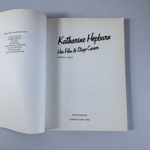Katharine Hepburn Her Film & Stage Career - Caroline Latham 1982 Vintage - Bild 3 von 8