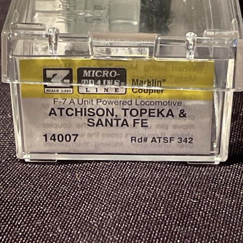 Micro-Trains 14007 Santa Fe F7A Diesel Locomotive ATSF 342 Z Scale Z Gauge - Picture 12 of 15