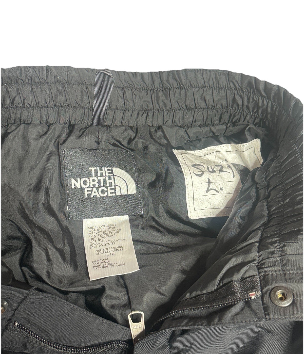 North Face Pants Children’s Large Black Insulated Snow Waterproof Ski Youth